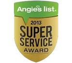 Ford's Plumbing and Heating 2013 Angies List Super Service Award