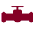 A red and white logo featuring a prominent valve design at its center, symbolizing industry and engineering.