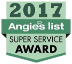 Image of Angie's List Super Service Award, recognizing outstanding service and customer satisfaction in home services.